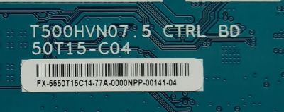 KIT DE TARJETAS PARA TV  HISENSE / MAIN 214523 / RSAG7.820.7394/ROH / 211118 / FUENTE 192125 / RSAG7.820.6389/ROH / T-CON 5550T15C14 / T500HVN07.5 CTRL BD / PANEL HD500DF-B54(020)\B1\T1\S35\GM\ROH / MODELO 50H4D - Imagen 2